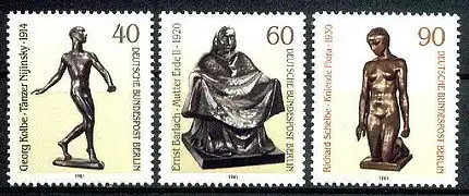 Berlin (West)  Nr 655 - 657 Postfrisch / **