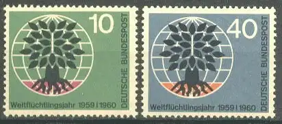 Bundesrep. Deutschland  Nr 326 - 327 Postfrisch / **