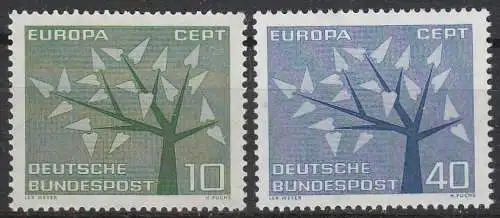 Bundesrep. Deutschland  Nr 383 - 384 Postfrisch / **