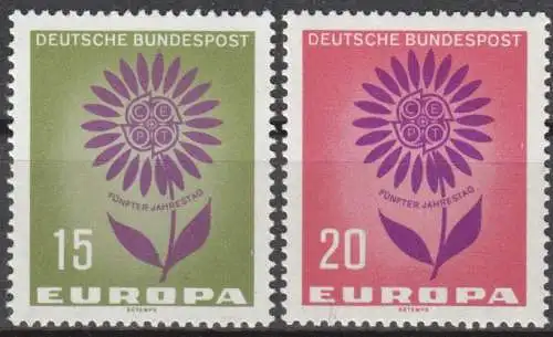 Bundesrep. Deutschland  Nr 445 - 446 Postfrisch / **
