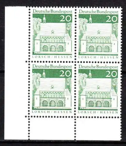 Bundesrep. Deutschland  Nr 491 (4-er Block Ecke unten links) Postfrisch / **