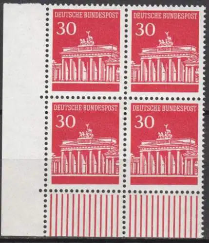 Bundesrep. Deutschland  Nr 508 v W (4-er Block) Postfrisch / **