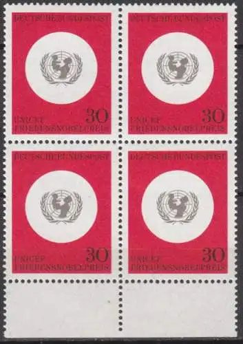 Bundesrep. Deutschland  Nr 527 (4-er Block) Postfrisch / **