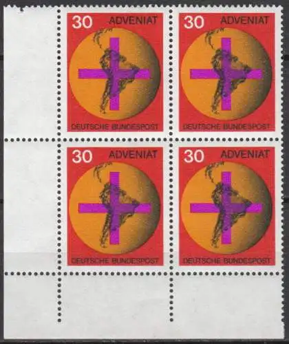 Bundesrep. Deutschland  Nr 545 (4-er Block) Postfrisch / **
