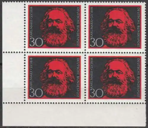 Bundesrep. Deutschland  Nr 558 (4-er Block) Postfrisch / **