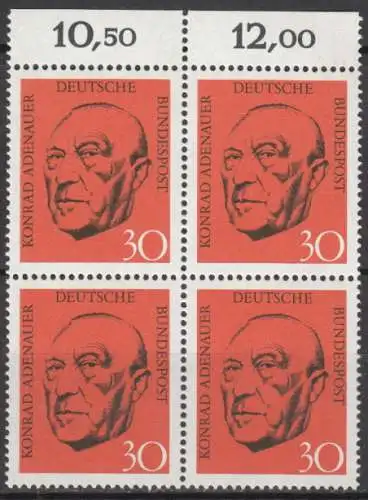 Bundesrep. Deutschland  Nr 567 (4-er Block) Postfrisch / **