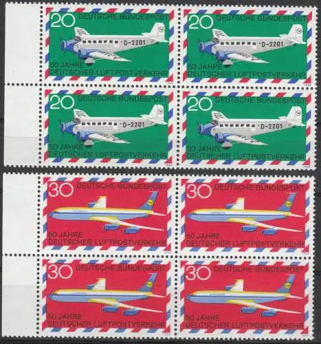 Bundesrep. Deutschland  Nr 576 - 577 (4-er Blocks) Postfrisch / **