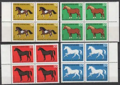 Bundesrep. Deutschland  Nr 578 - 581 (4-er Blocks) Postfrisch / **