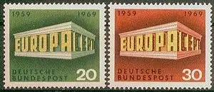 Bundesrep. Deutschland  Nr 583 - 584 Postfrisch / **