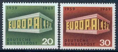 Bundesrep. Deutschland  Nr 583 - 584 Postfrisch / **