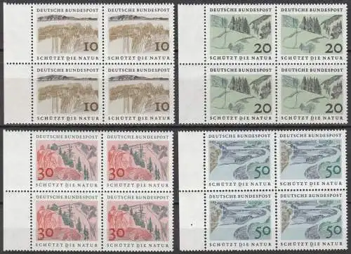 Bundesrep. Deutschland  Nr 591 - 594 (4-er Blocks) Postfrisch / **