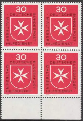 Bundesrep. Deutschland  Nr 600 (4-er Block) Postfrisch / **