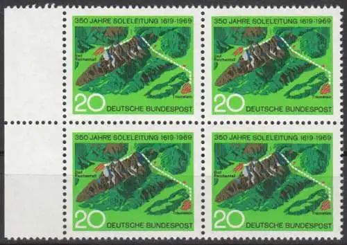 Bundesrep. Deutschland  Nr 602 (4-er Block) Postfrisch / **
