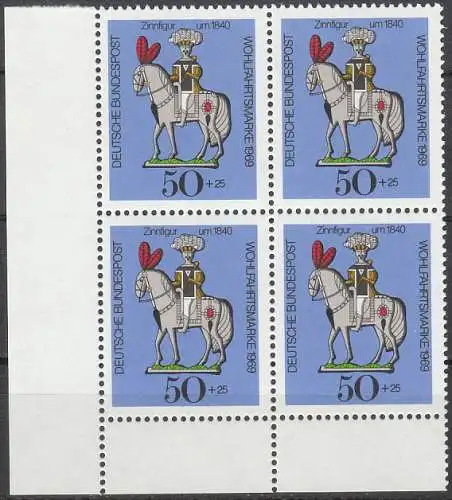 Bundesrep. Deutschland  Nr 607 (4-er Block) Postfrisch / **