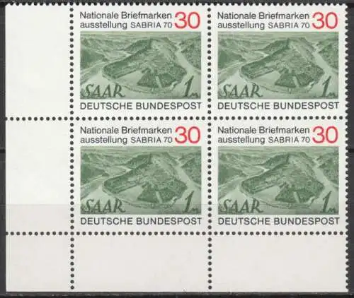 Bundesrep. Deutschland  Nr 619 (4-er Block) Postfrisch / **