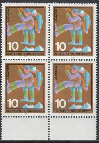 Bundesrep. Deutschland  Nr 629 - 634 (4-er Blocks) Postfrisch / **