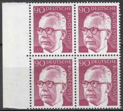 Bundesrep. Deutschland  Nr 643 (4-er Block) Postfrisch / **