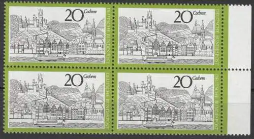 Bundesrep. Deutschland  Nr 649 (4-er Block) Postfrisch / **