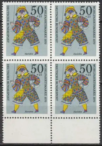 Bundesrep. Deutschland  Nr 653 (4-er Block) Postfrisch / **
