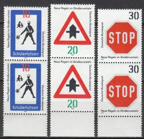 Bundesrep. Deutschland  Nr 665 - 668 (Markenpaare) Postfrisch / **