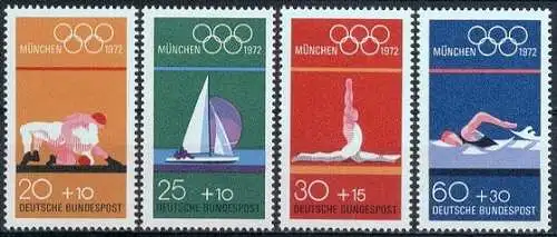 Bundesrep. Deutschland  Nr 719 - 722 Postfrisch / **