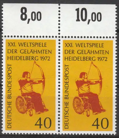 Bundesrep. Deutschland  Nr 733 (Markenpaar) Postfrisch / **
