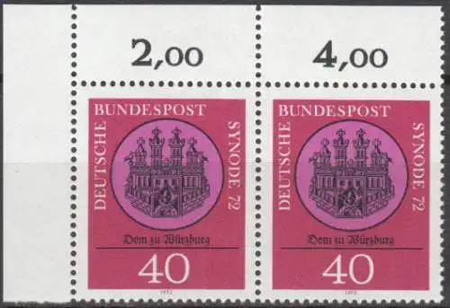 Bundesrep. Deutschland  Nr 752 (Markenpaar) Postfrisch / **