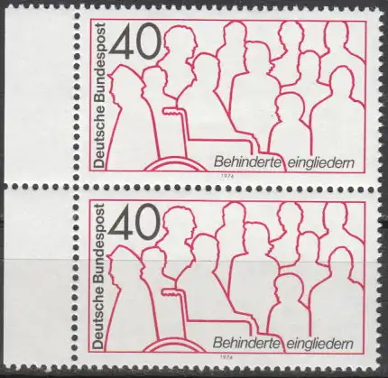 Bundesrep. Deutschland  Nr 796 (Markenpaar) Postfrisch / **