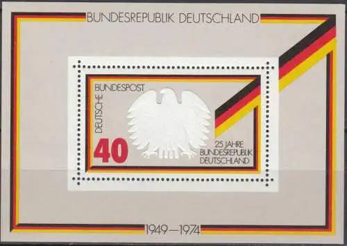 Bundesrep. Deutschland  Nr 807 (Block 10) Postfrisch / **