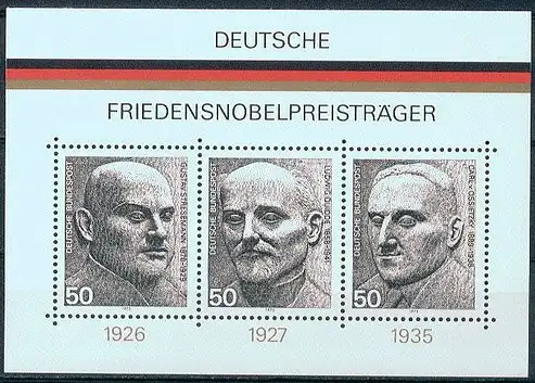 Bundesrep. Deutschland  Nr 871 - 873 (Block 11) Postfrisch / **