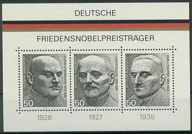 Bundesrep. Deutschland  Nr 871 - 873 (Block 11) Postfrisch / **