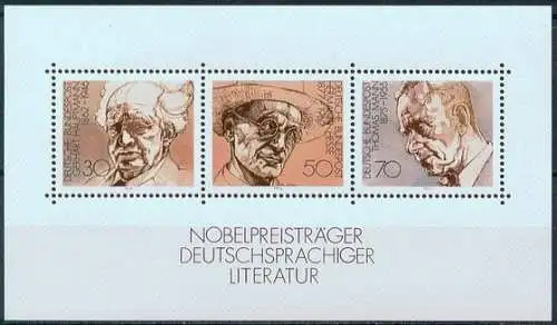 Bundesrep. Deutschland  Nr 959 - 961 (Block 16) Postfrisch / **