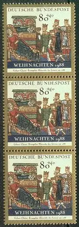 Bundesrep. Deutschland  Nr 1396 (3-er Block) Postfrisch / **