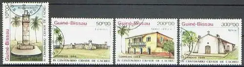 Guinea-Bissau  Nr 1000 - 1003 Eckstempel/Wellenstempel