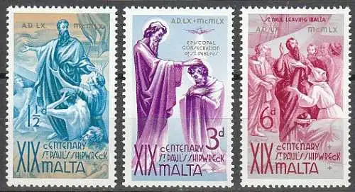 Malta  Nr 266 - 268 Postfrisch / **