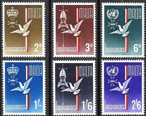 Malta  Nr 292 - 297 Postfrisch / **