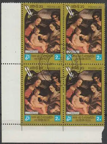 Laos  Nr 761 (4-er Block - Eckrand) / Q