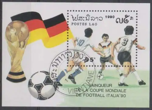 Laos  Nr 1244 (Block 135) Zentraler Rund / Vollstempel