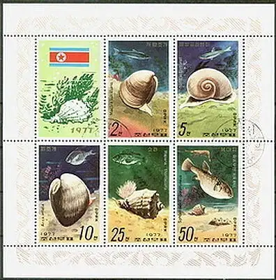 Korea-Nord  Nr 1668 - 1672 Q (Kleinbogen)