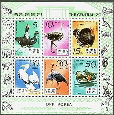 Korea-Nord  Nr 1905 - 1910 Q (Kleinbogen)