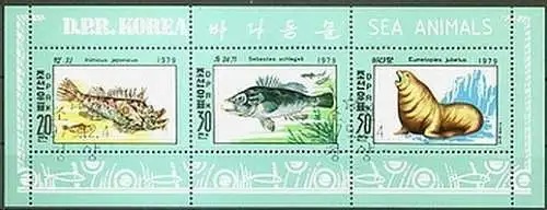 Korea-Nord  Nr 1937 - 1939 Q (Kleinbogen)