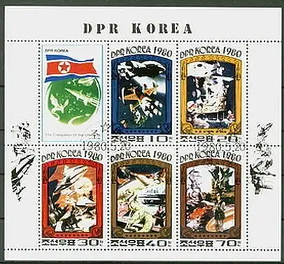 Korea-Nord  Nr 2003 - 2006 b + 2007 Q (Kleinbogen)