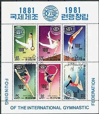 Korea-Nord  Nr 2130 - 2135 Q (Kleinbogen)