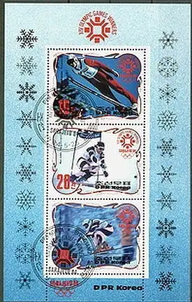 Korea-Nord  Nr 2462 - 2464 (Block 176) Zentraler Rund / Vollstempel