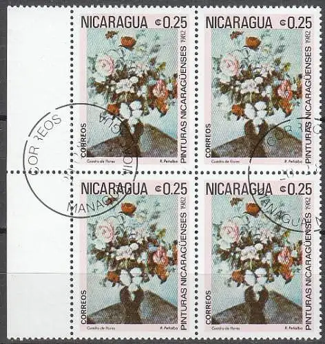 Nicaragua  Nr 2292 Q (4-er Block mit Rand)