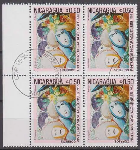Nicaragua  Nr 2293 Q (4-er Block mit Rand)
