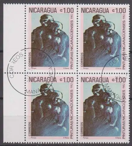 Nicaragua  Nr 2294 Q (4-er Block mit Rand)