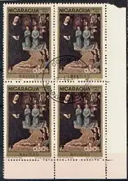 Nicaragua  Nr 2466 Q (4-er Block mit Eckrand)