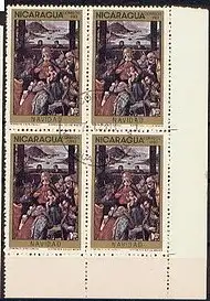 Nicaragua  Nr 2467 Q (4-er Block mit Eckrand)