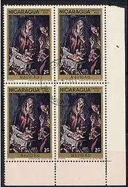 Nicaragua  Nr 2468 Q (4-er Block mit Eckrand)